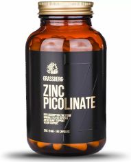 Акція на Grassberg Zinc Picolinate 15 mg Цинк 180 капсул від Stylus