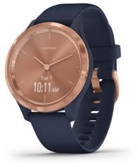 Акція на Garmin Vivomove 3s Rose Gold Stainless Steel Bezel w. Navy and Silicone B. (010-02238-03) від Y.UA