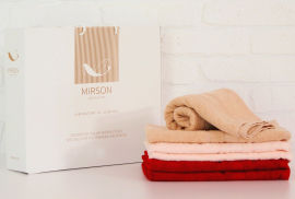 Акція на Набор махровых полотенец 5099 Elite Softness Marvelous Mirson 6 шт в подарочной коробке 50х90 см - 6 шт від Podushka
