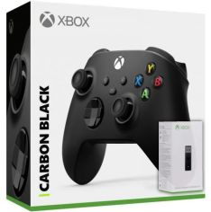 Акция на Microsoft Xbox Series X | S Wireless Controller with Bluetooth Carbon Black + Adapter for Windows (1VA-00002) от Y.UA