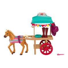 Акція на Набір Mattel Spirit untamed Вулична ярмарок Візок зі спорядженням для верхової їзди (GXF68/1) від Будинок іграшок