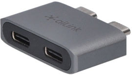 Акция на USB-хаб адаптер Ailink Aluminium USB-C Protection Hub Space Grey (AI-DC2_sg) от Rozetka
