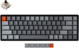 Акция на Клавиатура Keychron K6 68 keys, Aluminum Frame Hot-Swap RGB, Brown (K6W3_Keychron) от MOYO