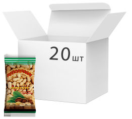 Акция на Упаковка арахиса Лускунчики жареный в скорлупе 70 г х 20 шт (4820109580229) от Rozetka UA