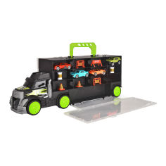 Акція на Набір машинок Dickie toys Трейлер-перевізник автомобілів (3747007) від Будинок іграшок