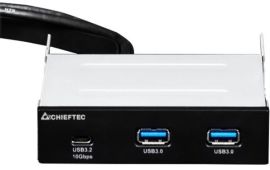 Акция на USB хаб CHIEFTEC MUB-3003C для 3.5" отсеков фронтальных панелей корпусов, 2xUSB 3.1 (MUB-3003C) от MOYO