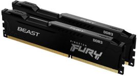 Акция на Память для ПК Kingston DDR3 1600 16GB KIT (8GBx2) FURY Beast Black от MOYO