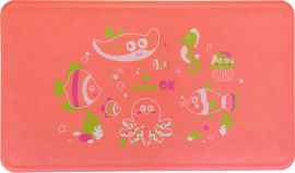 Акция на Детский резиновый коврик для ванны Kinderenok M Коралловый с рисунком (71116) от Rozetka