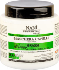 Акция на Маска Nani Professional Milano Против перхоти для жирных волос 500 мл (8034055534182) от Rozetka