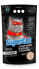 Акція на Наполнитель туалетов SuperCat Премиум для котов 3 кг (10 л) від Stylus