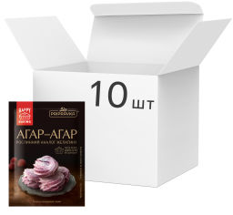 Акция на Упаковка агар-агара пищевого Приправка 8 г х 10 шт (4820195512517) от Rozetka