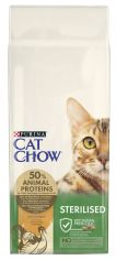Акция на Сухой корм для кошек Purina Cat Chow Sterilised с индейкой 15 кг (7613287329592) от Rozetka