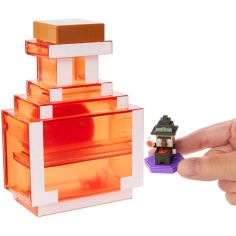 Акция на Набор Майнкрафт Фигурка Ведьма и Зелье Minecraft Carry Along Potion Plus Exclusive Mini Figure Mattel GKT45 от Allo UA