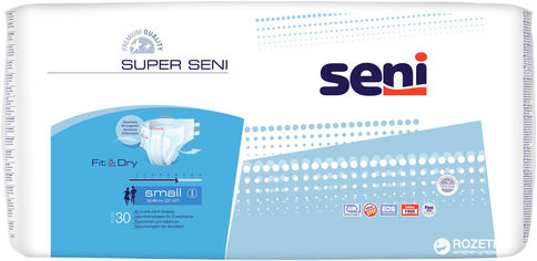 Акція на Подгузники для взрослых Seni Super Small 30 шт (5900516691394) від Rozetka UA