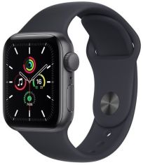Акция на Смарт-часы Apple Watch SE Space Gray 40mm Midnight Sport Band от MOYO