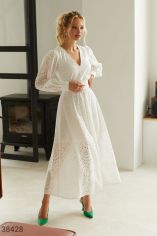 Акция на Біла сукня з натуральної бавовни от Gepur