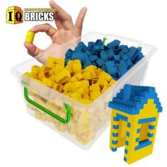 Акция на Конструктор IQ Bricks 600шт развивающий детский блочный пластиковый кирпичики блоки в боксе аналог Лего Дупло от Allo UA