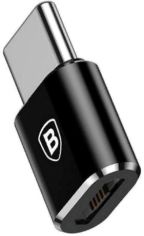 Акція на Baseus Adapter USB-C to microUSB Black (CAMOTG-01) від Stylus
