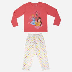 Акция на Пижама (футболка с длинными рукавами + штаны) Disney Princess 2200007685 116 см Бежевая (8445484018578) от Rozetka