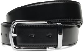 Акция на Мужской ремень Borsa Leather черно-коричневый (C135-4133-1A) от Stylus