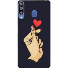 Акція на Чехол силиконовый Candy для Samsung A20s 2019 Galaxy A207f с рисунком Знак Любви від Allo UA