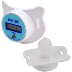 Акция на Детский электронный цифровой термометр соска для детей BABY TEMP NJ-347 G от Allo UA
