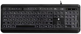 Акція на Клавиатура 2E KS120 White backlight USB Black (2E-KS120UB) від MOYO