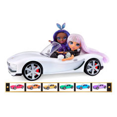 Акція на Автомобіль для ляльки Rainbow High Різнокольорове сяйво (574316) від Будинок іграшок