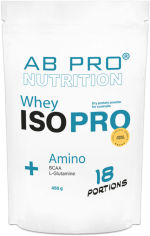 Акция на Протеин изолят AB PRO ISO PRO Whey+ Amino 450 г Ваниль (ISOPROABVA109) от Rozetka