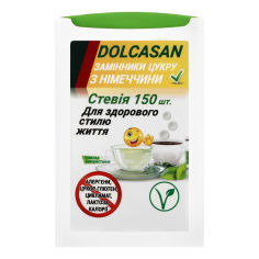 Акция на Заменитель сахара Dolcasan Стевия, 150 шт. от Auchan