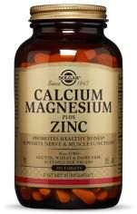 Акція на Solgar Calcium Magnesium Plus Zinc, 250 Tab Кальций магний цинк від Stylus
