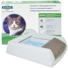 Акція на Туалет PetSafe ScoopFree Original автоматический для котов 48.2х69.5х17.6 см, белый, в комплекте силикагелевый наполнитель (PAL19_14657) від Y.UA