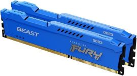 Акция на Память для ПК Kingston DDR3 1866 8GB KIT (4GBx2) 1.5V FURY Beast Blue (KF318C10BK2/8) от MOYO
