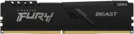 Акція на Память для ПК Kingston DDR4 3600 8GB FURY Beast Black (KF436C17BB/8) від MOYO