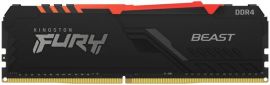 Акція на Память для ПК Kingston DDR4 3600 8GB FURY Beast RGB (KF436C17BBA/8) від MOYO