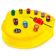 Акція на Ігровий набір Marvel Wooblies Арена з 4 магнітними фігурками та 2 лончерами (WBM005) від Будинок іграшок