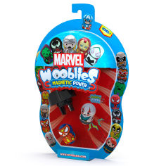 Акція на Ігровий набір Marvel Wooblies Магнітні фігурки з пусковим пристроєм в блістері 2 шт (WBM008) від Будинок іграшок