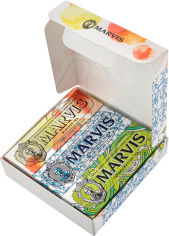 Акция на Подарочный набор зубных паст Marvis Tea Collection Kit 3х25 мл (8004395112364) от Rozetka