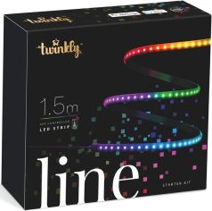 Акция на Smart LED подсветка Twinkly Line 100 RGB, Gen II, IP20, длина 1,5м, кабель черный (TWL100STW-BEU) от MOYO