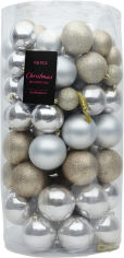 Акция на Большой набор елочных шаров Christmas Decoration 100 шт CHAMPAGNE (ACS104230) от Rozetka