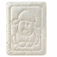Акция на Одеяло в кроватку шерстяное Wool Classic Papaella 8-11679 молочное 100х135 см от Podushka