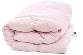 Акция на Одеяло пуховое зима-плюс (особо теплое) 1859 Bio-Pink 70% пуха MirSon 155х215 см от Podushka