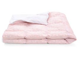 Акция на Одеяло пуховое летнее 1829 Bio-Pink 90% пуха MirSon 172х205 см от Podushka