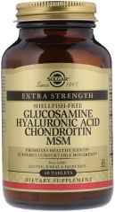 Акция на Solgar Glucosamine Hyaluronic Acid Chondroitin MSM, 60 Tablets (SOL-01316) от Y.UA