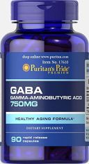 Акция на Puritan's Pride Gaba (Gamma Aminobutyric Acid) 750 mg (90 caps) от Stylus
