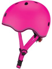Акция на Шлем защитный детский Globber Evo LIGHTS, розовый, с фонариком, 45-51см (XXS/XS) от Stylus