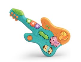 Акція на Музична іграшка Baby team Гітара блакитна (8644-1) від Будинок іграшок