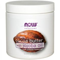 Акция на Now Foods Cocoa butter with Jojoba Oil Масло какао с маслом жожоба 192 мл от Stylus