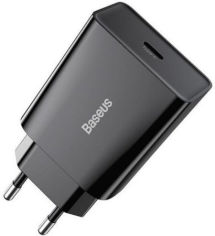 Акція на Baseus USB-C Wall Charger 1С 20W Black (CCFS-SN01) від Stylus