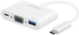 Акція на Macally Multiport AdapterUSB-C to VGA+USB 3.0+USB-C White (UCVGA) від Y.UA